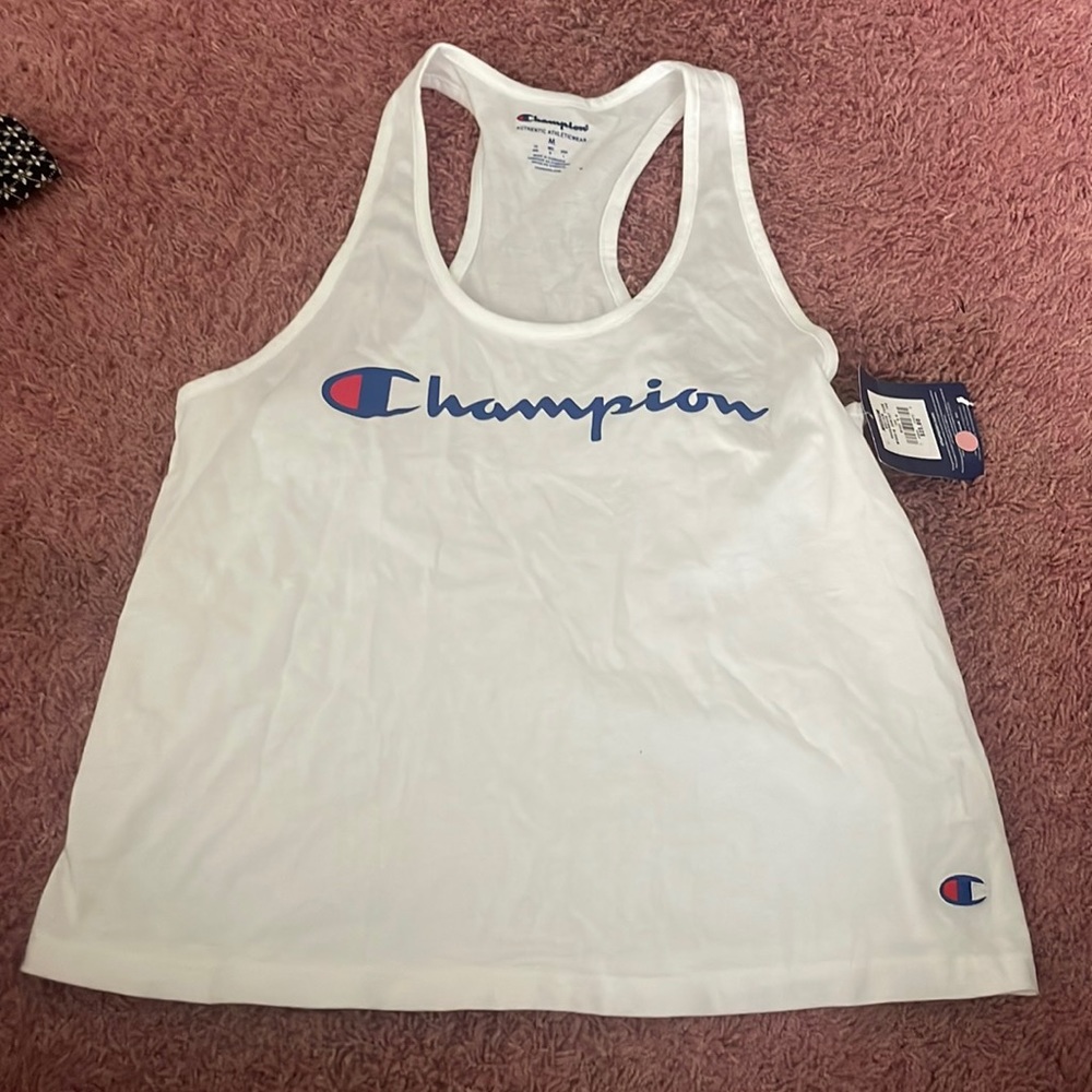 White Champion Tank Top, Brand New, Size Medium